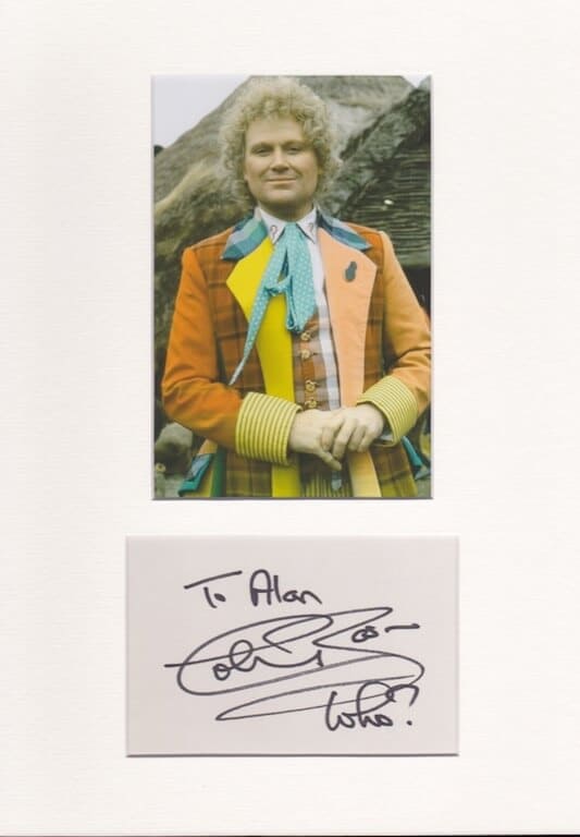 Colin Baker Mounted Autograph