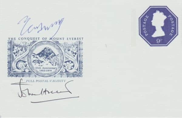 Signed anniversary Cover Mount Everest