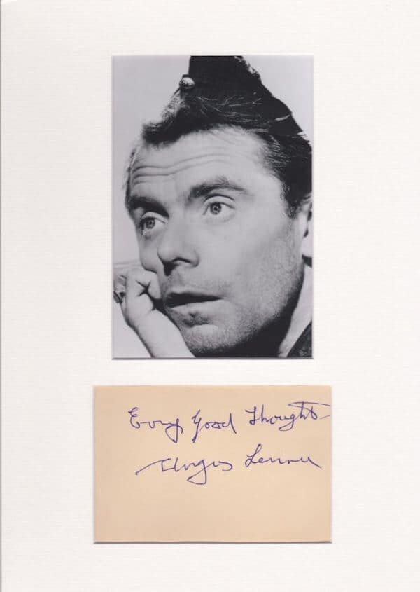 Angus Lennie Autograph