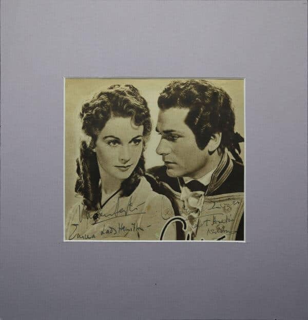 Vivien Leigh and Laurence Olivier Autograph