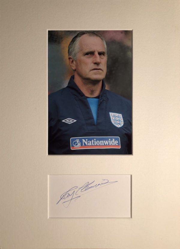 Ray Clemence Autograph Mounted