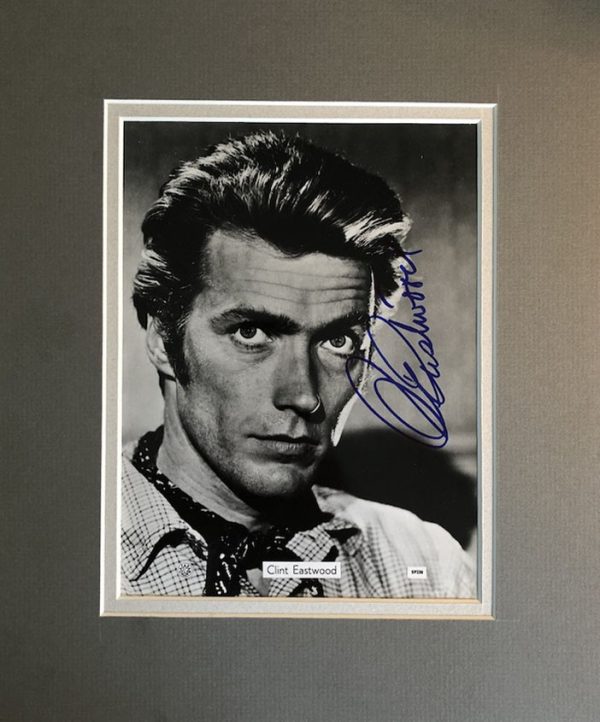 Clint Eastwood Autograph Mounted Photograph
