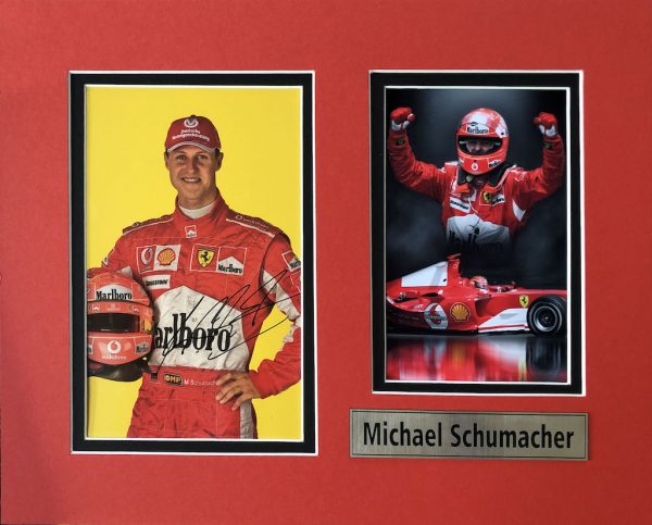 Michael Schumacher Autograph Postcard