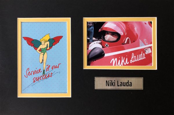 Niki Lauda Autograph Postcard