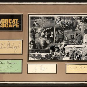 The Great Escape is a 1963 American epic war film starring Steve McQueen, James Garner, and Richard Attenborough and featuring James Donald, Charles Bronson, Donald Pleasence, James Coburn, and Hannes Messemer.