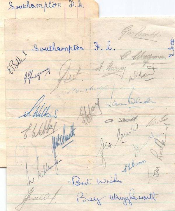 Southampton FC Autographs