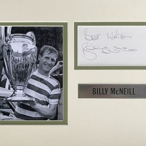 William McNeill MBE (2 March 1940 – 22 April 2019) was a Scottish football player and manager. He had a long association with Celtic, spanning more than sixty years as a player, manager and club ambassador. 